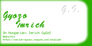 gyozo imrich business card