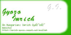 gyozo imrich business card